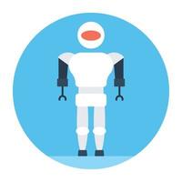 humanoid robot koncept vektor