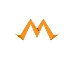 M Logo Business Template Vector ikon