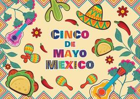 cinco de mayo hintergrund vektor