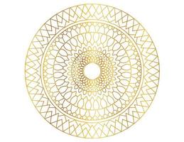 Mandala-Design mit goldenem Farbverlauf und königlicher Kunst vektor