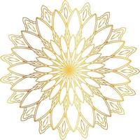 kunglig mandala design med gyllene gradient, bakgrund, mönster vektor