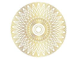 Mandala-Design mit goldenem Farbverlauf und königlicher Kunst vektor