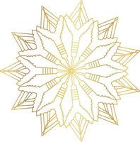 königliches Mandala-Design mit goldenem Farbverlauf, Hintergrund, Muster vektor