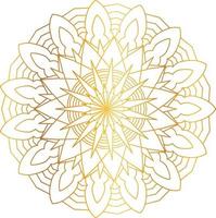 kunglig mandala design med gyllene gradient, bakgrund, mönster vektor