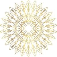 königliches Mandala-Design mit goldenem Farbverlauf, Hintergrund, Muster vektor