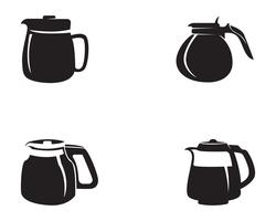 Kaffeetasse Logo Template-Vektorikonendesign vektor