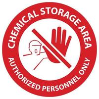 fara kemikalielagringsområde endast auktoriserad personal symbol tecken vektor