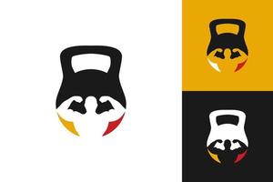 illustration vektorgrafik av gym hantel logotyp. perfekt att använda för teknikföretag vektor