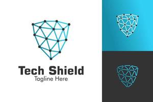 Abbildung Vektorgrafik des Tech-Schild-Logos. perfekt für Technologieunternehmen vektor