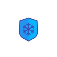 frostbeständiges Symbol auf weiß vektor
