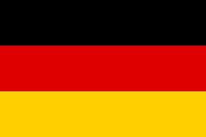 Vektorsymbol der deutschen Flagge. die flagge von deutschland vektor
