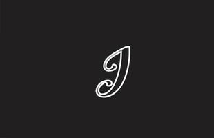 Linie i-Symbol-Logo-Design mit handgeschriebenem Stil. kreative vorlage für unternehmen vektor