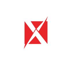 X Buchstabe Logo Template-Vektor-Symbol vektor