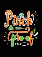 st. patrick's day typografie bunter schriftzug t-shirt design vektor