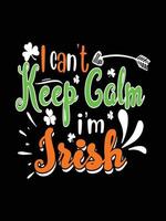 st. patrick's day typografie bunter schriftzug t-shirt design vektor