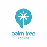 palmträd symbol logotyp mall vektor