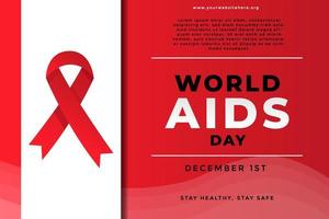 Bannerdesign zum Welt-Aids-Tag vektor