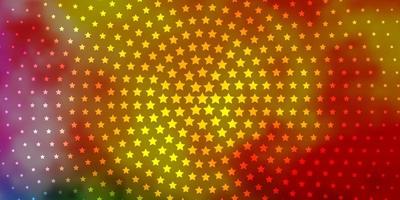 ljus flerfärgat vektormönster med abstrakta stjärnor. vektor