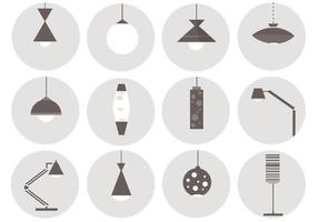 Retro Lampe Vector Pack