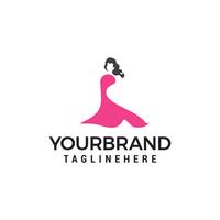 Schönes Modefrau Logo entwirft Schablone vektor