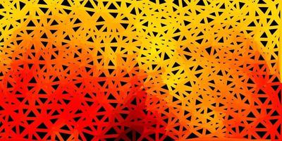 ljusrosa, gul vektor abstrakt triangel bakgrund.