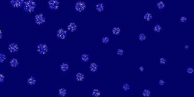 natürliches Layout des hellrosa, blauen Vektors mit Blumen. vektor