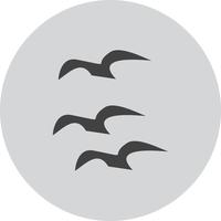 Vektor fliegende Krähen-Symbol