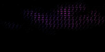 dunkelviolette Vektorschablone mit esoterischen Zeichen. vektor