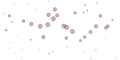 ljusröd vektorbakgrund med ockulta symboler. vektor