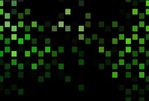 dunkelgrünes Vektormuster mit Kristallen, Rechtecken. vektor