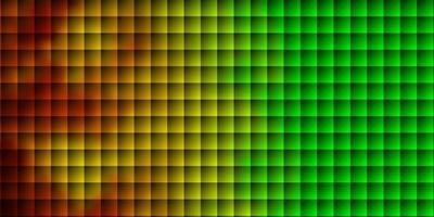 hellgrünes, gelbes Vektormuster im quadratischen Stil. vektor