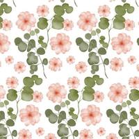 aquarell blumenmuster design vektor