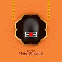 glad maha shivratri festival firande bakgrundsdesign vektor