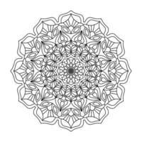 barn målarbok mandala design vektor