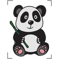 Panda-Tier-Vektor vektor