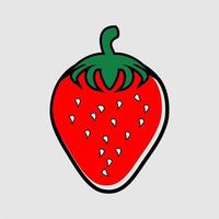 kostenlose Vektor-Erdbeerfrucht vektor