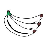 Bananen-Symbol hochauflösender kostenloser Vektor