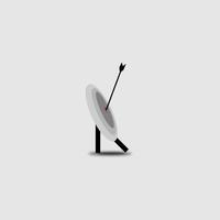 Icon Design Logo Form Dart Farbe grau Vorlage eps 10 vektor