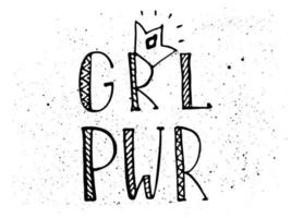 girl power citat och illustrationer vektor