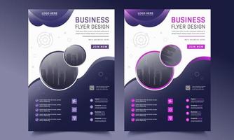 business flyer layoutmall gratis vektor