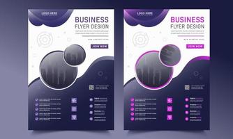 Business-Flyer-Layout-Vorlage kostenloser Vektor