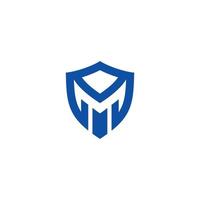 sicherheitsbuchstabe m logo vektor