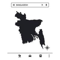Icon-Asien-Karte des isolierten Vektors eps10