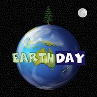 Ein Tag der Erde-Symbol vektor