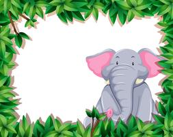Elefant i naturramen vektor