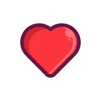 ein Herz-Valentine-Symbol vektor
