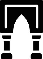 moské vektorillustration på en bakgrund. symboler av högsta kvalitet. glyfer vektor ikon för koncept eller grafisk design.