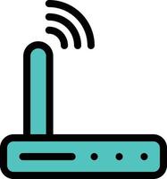 Router-Vektor-Illustration auf einem Hintergrund. Premium-Qualitätssymbole. Vektorsymbole für Konzept oder Grafikdesign. vektor