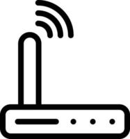 Router-Vektor-Illustration auf einem Hintergrund. Premium-Qualitätssymbole. Vektorsymbole für Konzept oder Grafikdesign. vektor