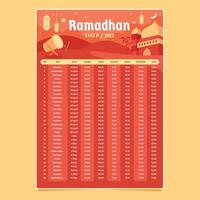 ramadhan månadskalender vektor